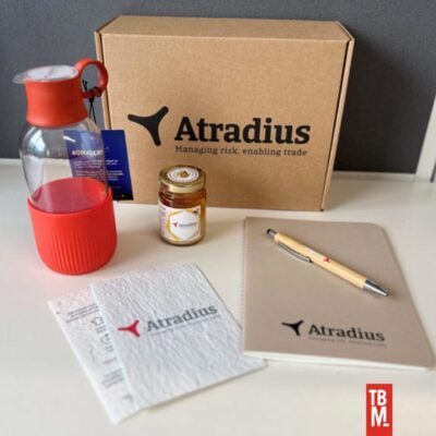 Atradius welcome kit Ta Belle Mer