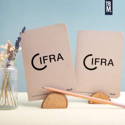calepins A5 fsc made in france à personnaliser, papeterie responsable, portfolio ta belle mer