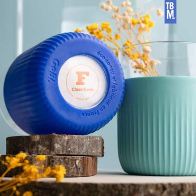 Gobelet copolyester gobi réutilisable made in france, personnalisable avec logo Figaro Classifieds, goodies RSE