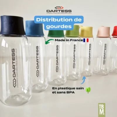 Gourde écoresponsable made in france gobi, gourde bio pour dartess