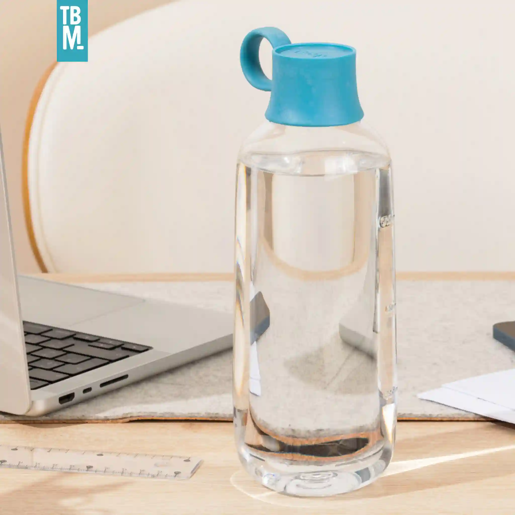 Gourde nomade 1 litre Made in France personnalisée pour entreprise - bouteille réutilisable sans BPA grande capacité