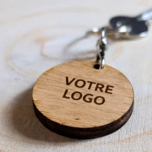 Porte-clés en bois made in France bois personnalisé entreprise