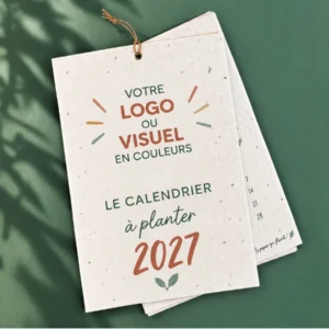 Calendrier à planter entreprise personnalisable Made in France 2027