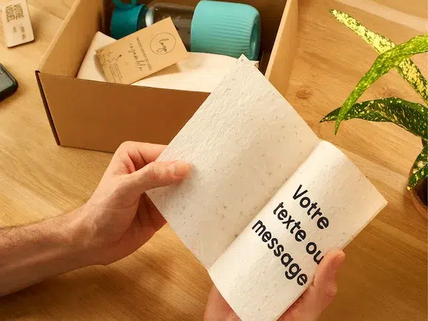 Carte de vœux à planter personnalisée Made in France