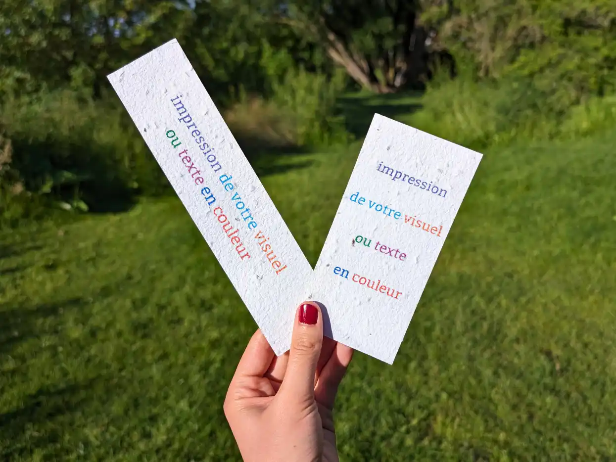 Goodie écologique marque-page à planter Made in France