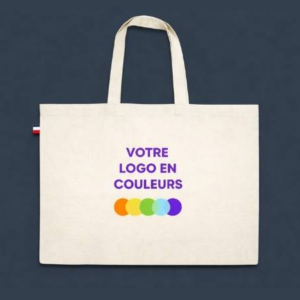 Cabas publicitaire Made in France fabriqué en France en ESAT 150 g./m² personnalisable
