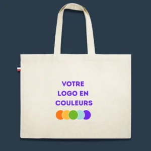 Cabas publicitaire Made in France fabriqué en France en ESAT 150 g./m² personnalisable