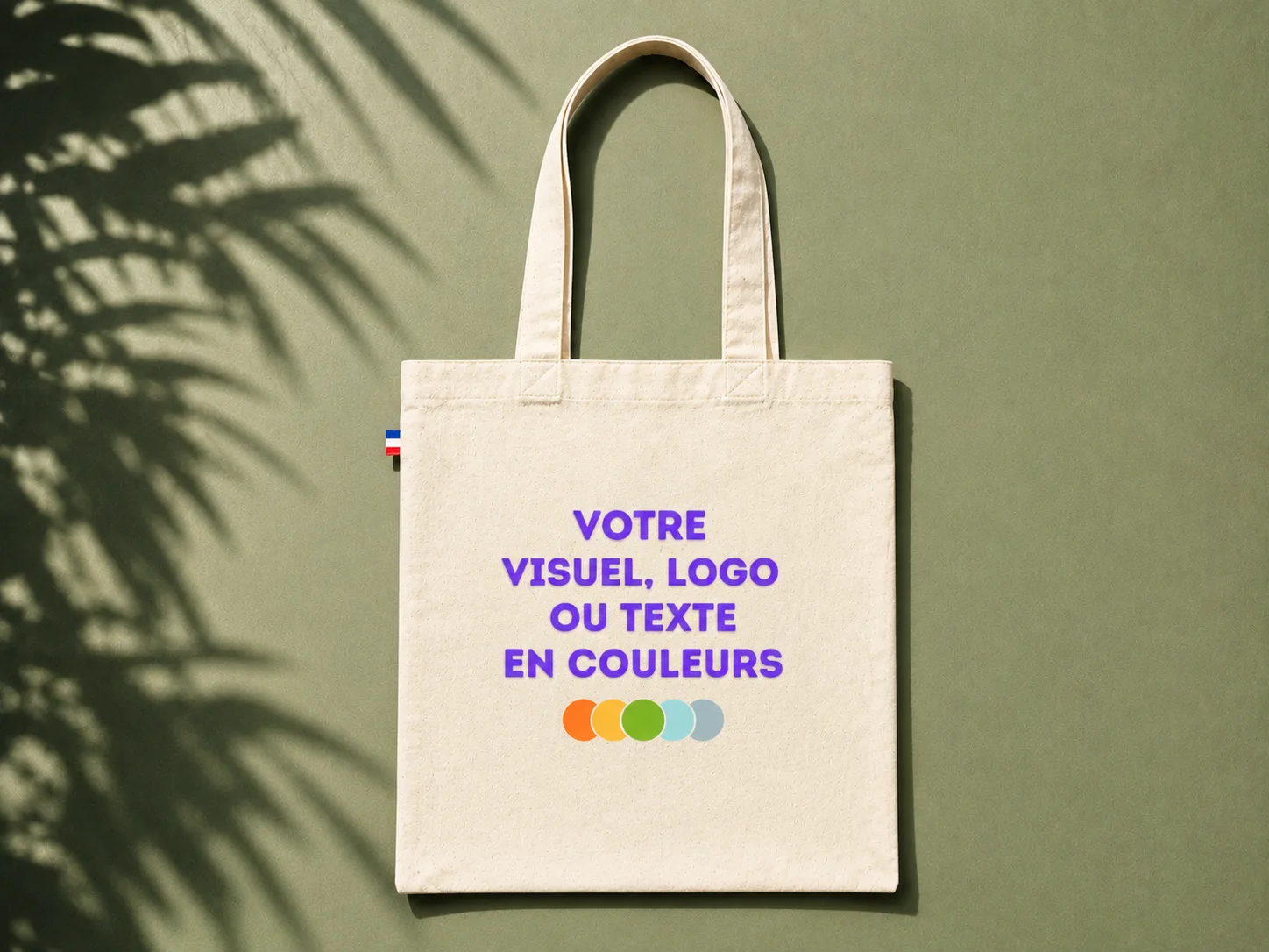 Tote bag publicitaire Made in France coton 150 g./m² personnalisé fabriqué en ESAT