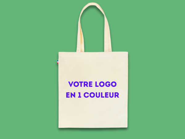 Tote bag publicitaire Made in France fabriqué en ESAT personnalisé par sérigraphie