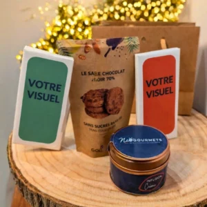 coffret gourmand entreprise personnalisable made in france chocolat infusion cacao biscuits bio