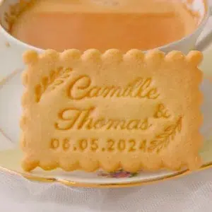Biscuit personnalisé mariage