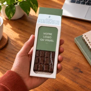 mini tablette chocolat personnalisée avec marque page personnalisable made in france