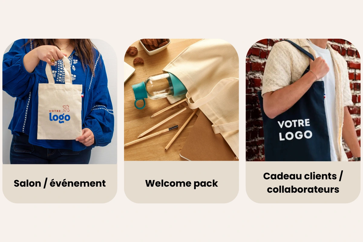 quel tote bag made in france choisir entreprise salon welcome pack cadeau client