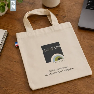 Mini tote bag Made in France Museum Toulouse fabrication ESAT