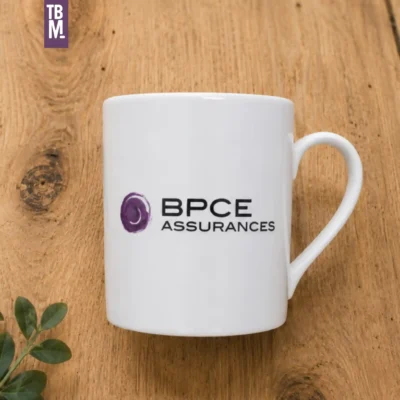 Mug en porcelaine Made in France personnalisable BPCE Assurances