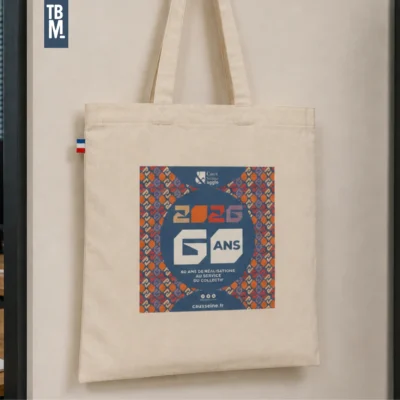 Tote bag Made in France 150 g. Caux Seine fabrication ESAT