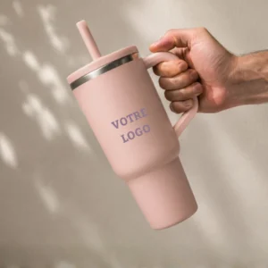 Mug de voyage isotherme étanche personnalisé en inox