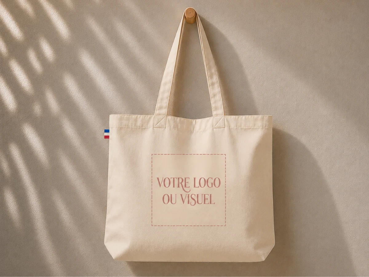 cabas personnalisé Made in France 240 g. fabriqué en ESAT